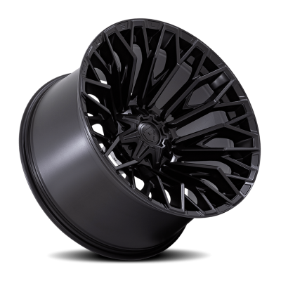 Aluminum Wheels 20X9 Strike FC865 MX 5 On 127/5 On 139.7 Blackout 87.1 Bore 1 Offset Fuel Off Road Wheels