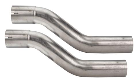 1966-71 Ford Fairlane 2.5 Inch X-Pipe Crossmember Back Rear Exit Exhaust Street Pro Mufflers Pypes Performance Exhaust