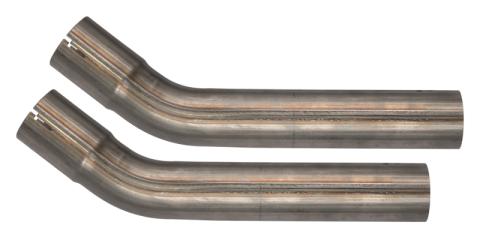 1966-71 Ford Fairlane 2.5 Inch H-Pipe Crossmember Back Quarter Panel Exit Exhaust No Mufflers Pypes Performance Exhaust