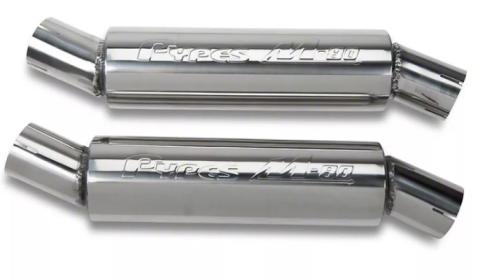 1979-2004 Mustang Pype Bomb Cat Back Exhaust System M80 Mufflers 409 Stainless Steel Pypes Performance Exhaust