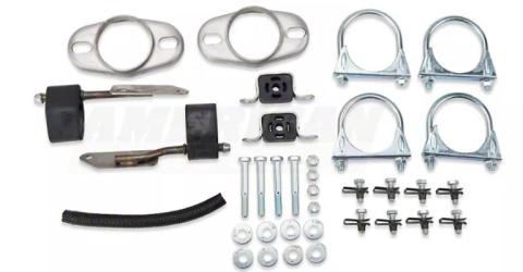 1998-2004 Mustang V6 Dual Turndown Tips With Catalytic Converters Exhaust Kit Street Pro Mufflers 409 Stainless Steel Pypes Performance Exhaust