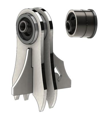 TJ Front Axle UCA Replacement - RockJock Johnny Joints (Both Sides) Artec Industries