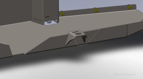 Jeep Wrangler Gas Tank Skid Plate  2 Door 2007-2018 JK Clayton Off Road