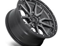 Aluminum Wheels 20X10 Rebel D680 5 On 127 Matte Gunmetal Gray Black Bead Ring 75.3 Bore -18 Offset Fuel Off Road Wheels