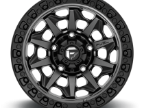 Aluminum Wheels 17X9 Covert D716 5 On 127 Matte Gunmetal Gray Black Bead Ring 71.5 Bore 1 Offset Multi Spoke Fuel Off Road Wheels