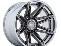 Aluminum Wheels 20X10 Brawl FC401AP 6 On 135 Platinum Silver Chrome Lip 87.1 Bore -18 Offset Fuel Off Road Wheels