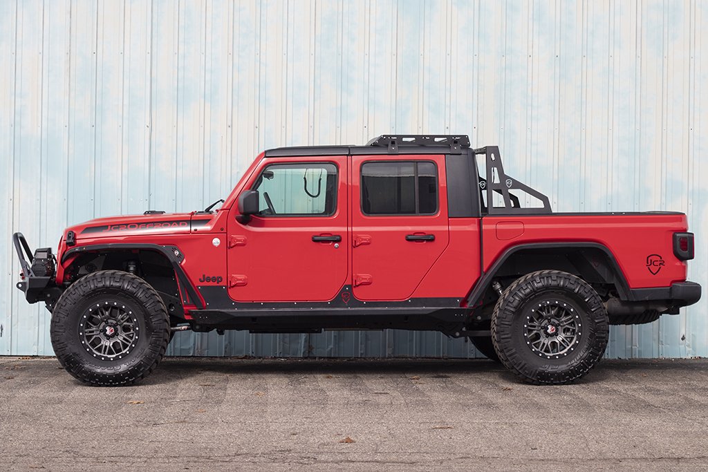 Jeep Gladiator Roof Rack Black Powdercoat Without Lightbar Cutout Short