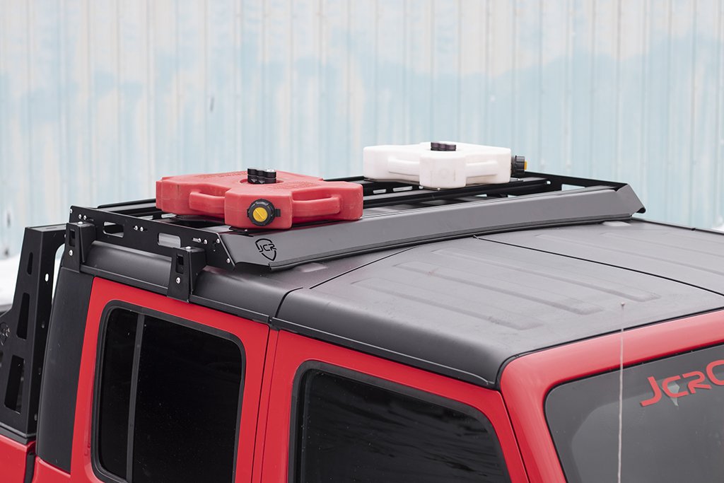 Jeep Gladiator Roof Rack Black Powdercoat Without Lightbar Cutout Short ...