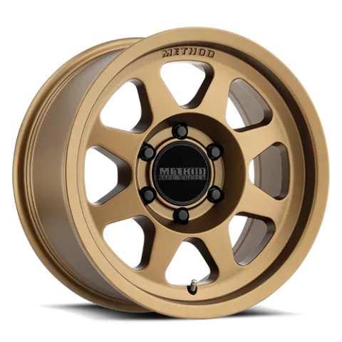 Aluminum Wheels 16x8 Bead Grip MR701 Bolt Pattern 6 On 139.7 Offset 0 Lip Size 1.42 Method Bronze BRZ Method