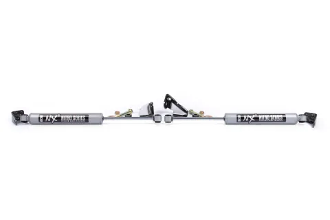 Dual Steering Stabilizer Kit w/ NX2 Shocks Ford F150 04-08 4WD With BDS Strut Spacers