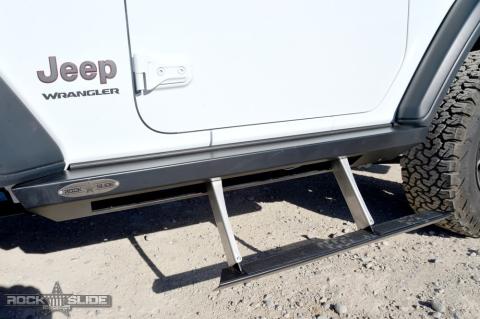 Jeep JL Side Step Sliders For 24-25 Wrangler JL 2 Door Models Drivers Side Sub Part Rock Slide Engineering
