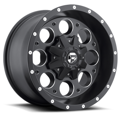 Aluminum Wheels 15X8 Revolver D525 5 On 114.3/5 On 120.7 Matte Black/Milled 78.1 Bore -18 Offset Fuel Off Road Wheels