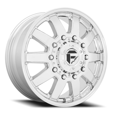 Dually Wheels 20X8.25 Maverick Dually D536 10 On 225 Chrome 170.1 Bore 105 Offset 7 Spoke Front Dually Fuel Off Road Wheels