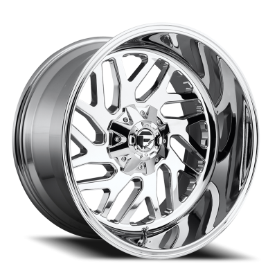 Aluminum Wheels 24X12 Triton D609 8 On 170 Chrome Plated 125.1 Bore -44 Offset Mesh Spoke Fuel Off Road Wheels