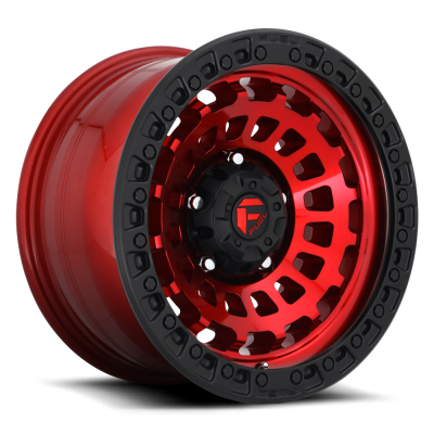 Aluminum Wheels 17X9 Zephyr D632 5 On 127 Candy Red W/Matte Black Ring 71.6 Bore 1 Offset Fuel Off Road Wheels