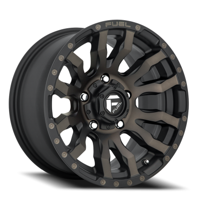 Aluminum Wheels 17X9 Blitz D674 5 On 127 Matte Black Double Dark Tint 71.5 Bore 1 Offset Multi Spoke Fuel Off Road Wheels
