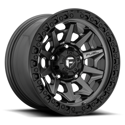 Aluminum Wheels 17X9 Covert D716 5 On 127 Matte Gunmetal Gray Black Bead Ring 71.5 Bore 1 Offset Multi Spoke Fuel Off Road Wheels