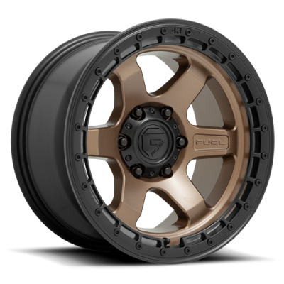 Aluminum Wheels 17X9 Block D751 5 On 127 Matte Bronze/Black Ring 71.5 Bore 1 Offset 6 Spoke Fuel Off Road Wheels
