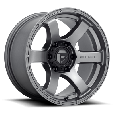 Aluminum Wheels 18X9 Rush D767 5 On 127 Matte Gunmetal Gray 71.5 Bore 1 Offset Fuel Off Road Wheels