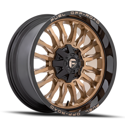 Aluminum Wheels 20X10 Arc D797 5 On 127/5 On 139.7 Platinum Bronze/Black Lip 87.1 Bore -18 Offset Fuel Off Road Wheels