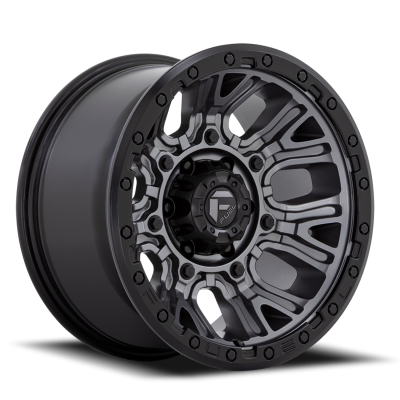 Aluminum Wheels 20X10 Traction D825 5 On 127 Gunmetal Gray/Black Ring 71.5 Bore -18 Offset Fuel Off Road Wheels