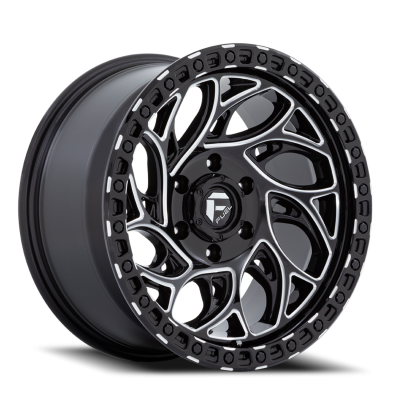 Aluminum Wheels 15X8 Runner OR D840 5 On 114.3 Gloss Black Milled 72.56 Bore -19 Offset Fuel Off Road Wheels