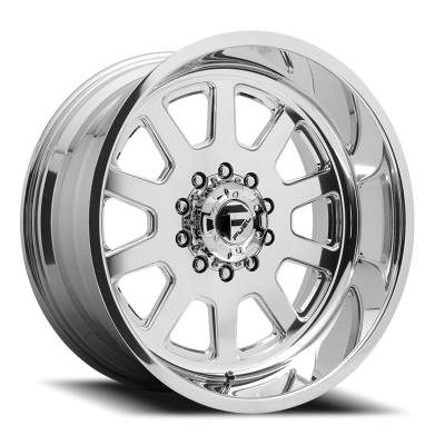 Dually Wheels 24X12 FF09D Dually DE09 Super Single PO 10 On 170 Polished 125.1 Bore -50 Offset Front Dually Fuel Off Road Wheels