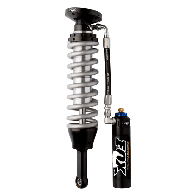 94-04 Toyota Tacoma w/ UCA Front Coilover Factory Race 2.5 Remote Reservoir 5.5 Inch 0-3 Inch LiftTacoma 0-3in Front Coilover 2.5 Resi Dual Speed Compression Adjuster Fox Offroad Shocks