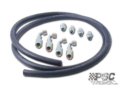 Hose Kit, DIY Universal Pump-To-Hydroboost-To-Steering Gearbox High Pressure Hose PSC Performance Steering Components