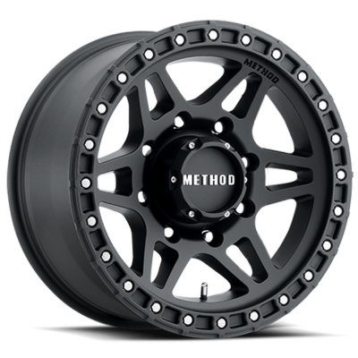Aluminum Wheels 18x9 MR312 Bolt Pattern 8 On 180 Offset 18 Lip Size 0.91 Matte Black MB Method