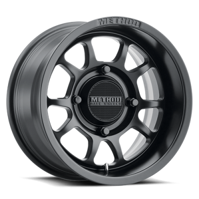 Aluminum Wheels 15x8 MR409 Bead Grip UTV Bolt Pattern 4 On 136 Offset 0 Lip Size 3.15 Matte Black MB Method