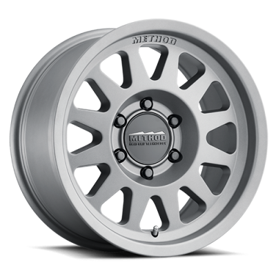 Aluminum Wheels 17x8.5 Bead Grip MR704 Bolt Pattern 6 On 139.7 Offset 0 Lip Size 1.81 Titanium SL Method
