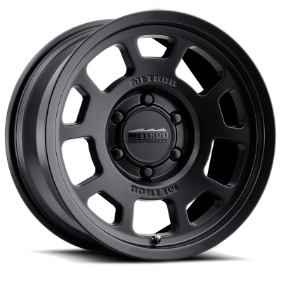 Aluminum Wheels 17x8.5 Bead Grip MR705 Bolt Pattern 5 On 127 Offset 0 Lip Size 1.22 Matte Black MB Method