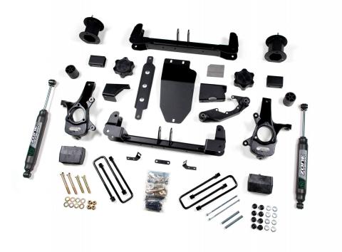 14-18 Silverado/Sierra 1500 4WD 4.5 Inch Alum/Stamped Arms Fox Adventure Shocks Zone Offroad