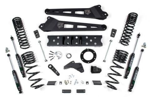 19-24 RAM 2500 5.5 Inch Radius Arm 4.5 Inch Rear Coils Gas 6-Bolt T-Case No Shocks Zone Offroad