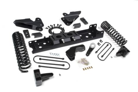 19-24 RAM 3500 4.5 Inch Radius Arm Bracket 2 Inch Rear Block Without Overload Diesel 8-Bolt T-Case No Shocks Zone Offroad