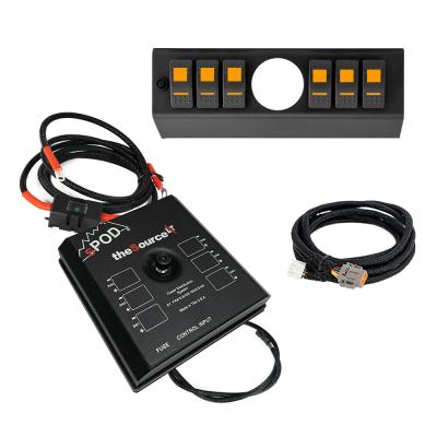 SourceLT w/ Opening (2 1/16 Inch) for AeroForce Gauge and Amber LED Switch Panel for JK 2007-2008