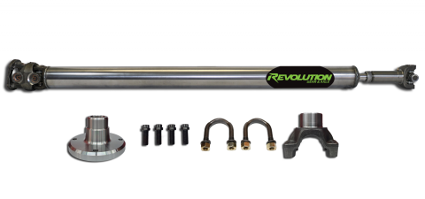 Jeep Gladiator JT Rear 1-Piece 1350 CV Driveshaft Overland with Pinion Yoke Revolution Gear