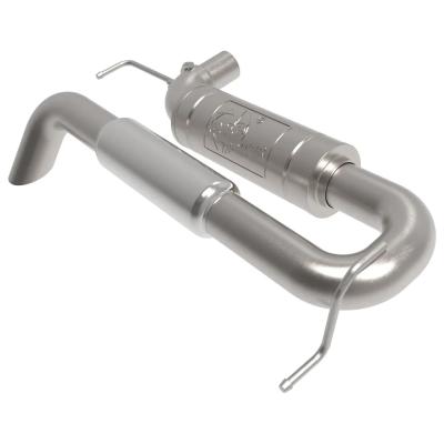 AFE 21-Up Bronco Axle-Back Exhaust System High-Clearance For Use With Bronco Rear Antirock Sway Bar System RockJock 4x4
