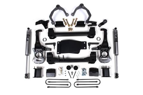 6 Inch Lift Kit For 2025 Silverado/Sierra 1500 Custom/LT/LTZ/PPV/RST/WT/Elevation/PRO/SLE/SLT 4WD 5 Inch Rear Block Spacer Front Fox 2.0 ADV Series Rear Shock Zone Offroad