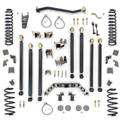 Jeep Wrangler 4.0 Inch Pro Series 3 Link Long Arm Lift Kit W/Rear 5 Inch Stretch 97-06 Wrangler TJ Clayton Off Road