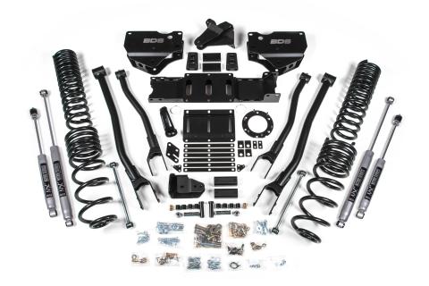 6 Inch Lift Kit w/ 4-Link Ram 2500 19-24 4WD Diesel Fox 2.0 Performance Shocks