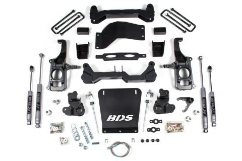4.5 Inch Lift Kit Silverado/Sierra 2500HD/3500HD 11-19 3 Inch Block Without Overload Fox 2.0 Performance