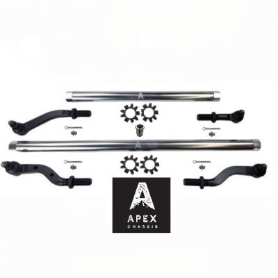 Heavy Duty Polished Aluminum Tie Rod and Drag Link Axle Swap Kit Dynatrac 68 Inch Jeep JL-JT 2.5T for Axle Upgrade Options Only Apex Chassis