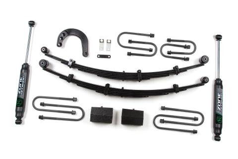 4 Inch Leaf Spring Lift Kit 73-76 Chevy 3/4 Ton 4 Inch Lift Kit Nitro Shocks Zone Offroad