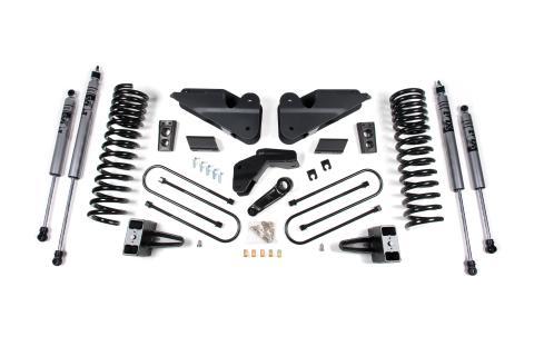 25-26 Ram 3500 (Diesel) 4 Inch Radius Arm Drop Suspension Lift Kit, 2 Inch Rear Lift, Block W/ Overload - Fox 2.0 Adventure Series Shocks Zone Offroad