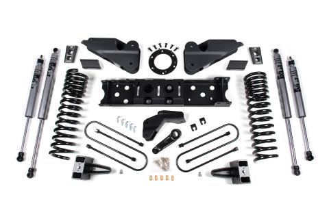 25-26 Ram 3500 (Gas) 4 Inch Radius Arm Drop Suspension Lift Kit, 2 Inch Rear Lift, Block W/ Overload - Fox 2.0 Adventure Series Shocks Zone Offroad