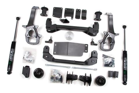 2013 RAM 1500 4 Inch Front 3 Inch Rear Lift Kit With Nitro Shocks Zone Offroad