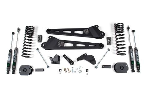 14-18 RAM 2500 4 Inch Replacement Radius Arm Lift Kit Gas With Nitro Shocks Zone Offroad