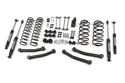 03-06  Jeep Wrangler TJ 4 Inch Coil Spring Lift Kit With Nitro Shocks Zone Offroad